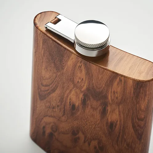 Recycled Stainless Steel Hip Flask - Namib | Stainless Steel Hip Flask | Customised Stainless Steel Hip Flask | Personalised Stainless Steel Hip Flask | Custom Merchandise | Merchandise | Customised Gifts NZ | Corporate Gifts | Promotional Products NZ | 