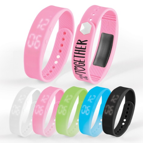 Stride Pedometer Bracelet 2.0 | Customised Stride Pedometer | Personalised Stride Pedometer | Custom Merchandise | Merchandise | Customised Gifts NZ | Corporate Gifts | Promotional Products NZ | Branded merchandise NZ | Branded Merch | Personalised Merch