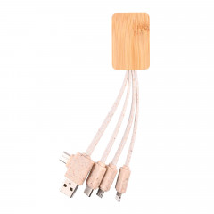 Sprite Square Bamboo Charging Cable