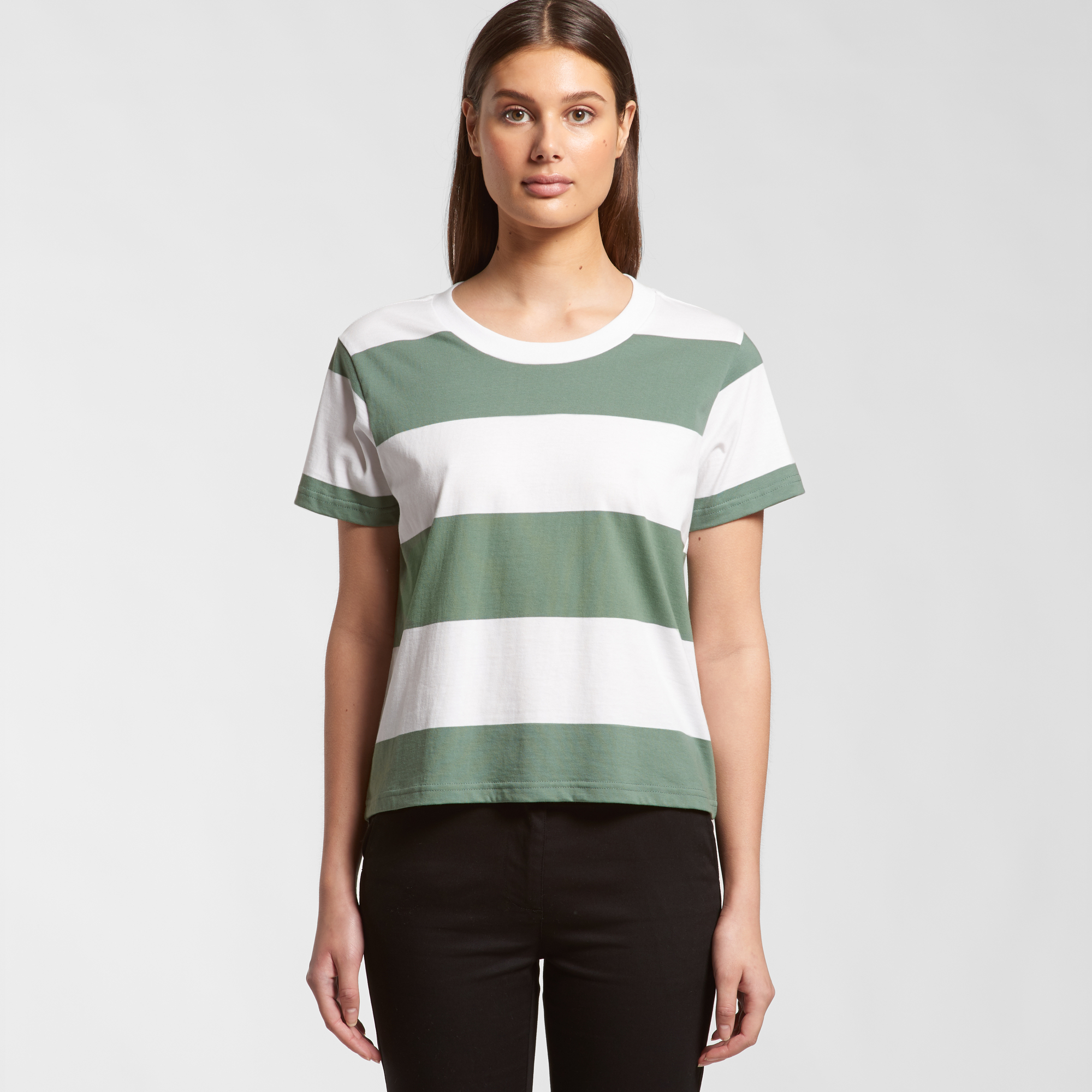 Women's Wide Stripe Tee | Branded Tee | Custom Tee NZ | AS Colour | Withers & Co