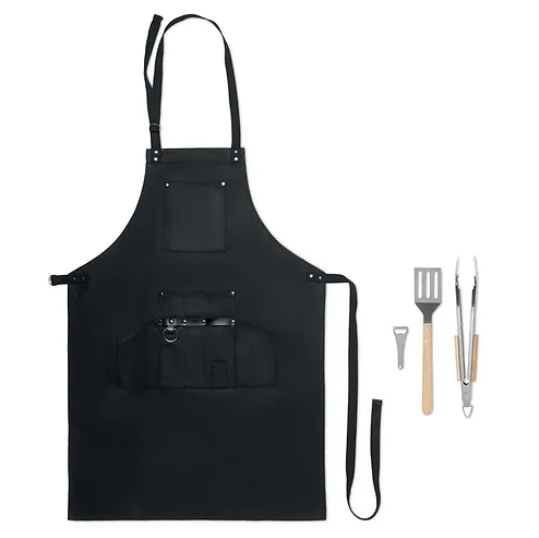 BBQ Waxed Canvas Apron Set | Custom Apron Set | Customised Apron Set | Personalised Apron Set | Custom Merchandise | Merchandise | Customised Gifts NZ | Corporate Gifts | Promotional Products NZ | Branded merchandise NZ | Branded Merch | 