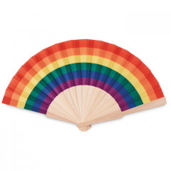 Rainbow Hand Fan