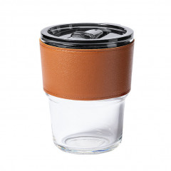 Take away design glass cup - 400ml