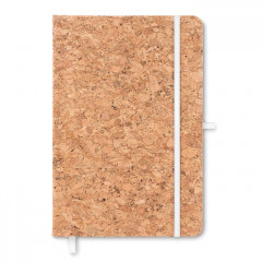 A5 notebook with hard cork cover