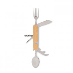 multi-function folding camping cutlery set