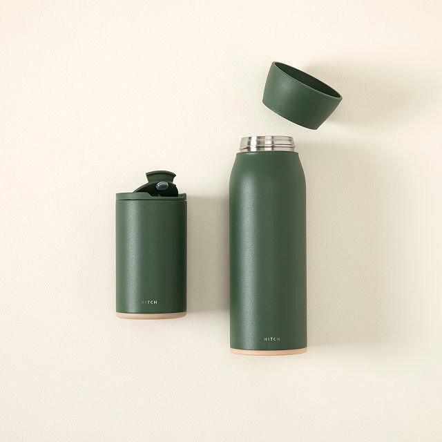 Hitch Bottle and Cup in Forest Green