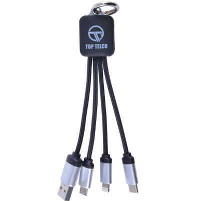 Glimmer Square Glow Cable | Custom Merchandise | Merchandise | Customised Gifts NZ | Corporate Gifts | Promotional Products NZ | Branded merchandise NZ | Branded Merch | Personalised Merchandise | Custom Promotional Products | Promotional Merchandise