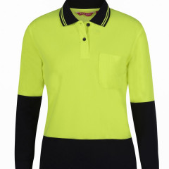 Ladies Hi Vis L/S Comfort Polo