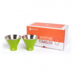 Snowfox - Stainless Steel Martini Glasses - Set of 2