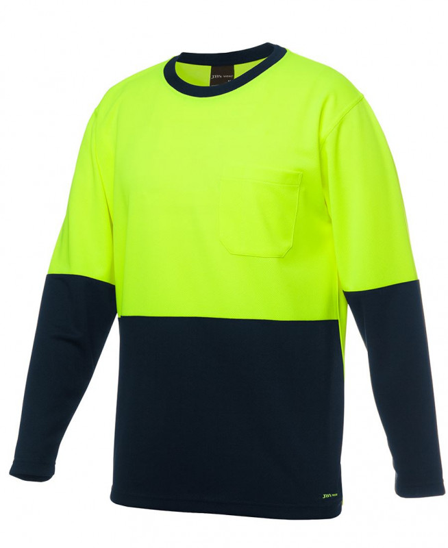 JB'S Hi Vis Long Sleeve Traditional T-Shirt | Withers and Co | Hi Vis ...