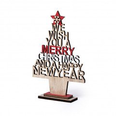 Christmas Tree die Cut Message