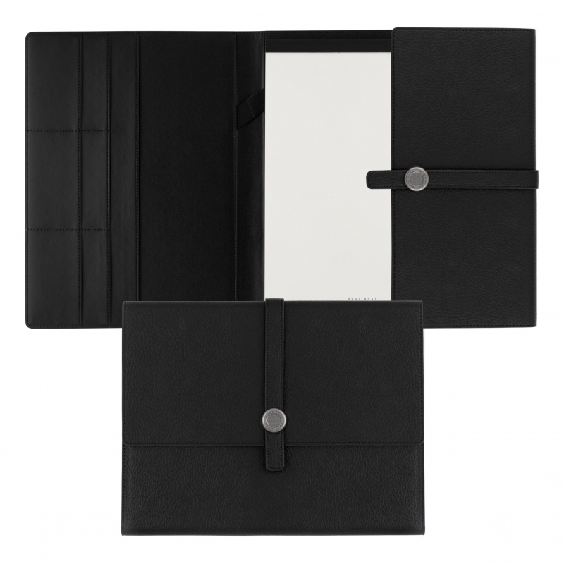 Hugo Boss Folder A4 Executive Black | High End Corporate Gifts | Hugo Boss NZ
