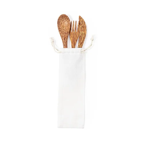 Coconut Cutlery Set | Custom Cutlery Set | Custom Merchandise | Merchandise | Promotional Products NZ | Branded merchandise NZ | Branded Merch | Personalised Merchandise | Custom Promotional Products | Promotional Merchandise