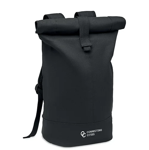 Zurich RPET Rolltop Backpack | Branded Backpacks online | custom bags with logo for business | custom bag manufacturers | promotional bags with logo | Custom Merchandise | Merchandise | Promotional Products NZ | Branded merchandise NZ | Branded Merch 