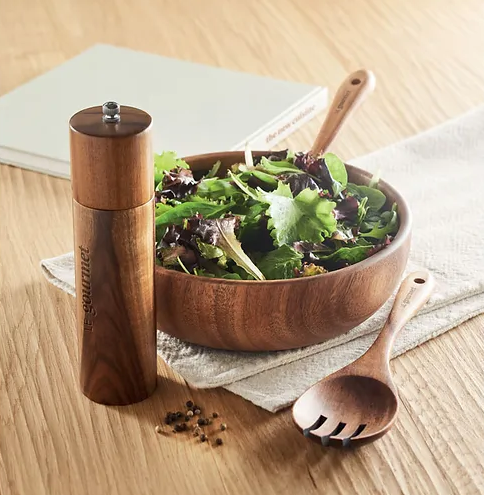 Acacia Wood Salad Bowl | Salad Bowls | Wood Salad Bowls | Customised Salad Bowls | Personalised Salad Bowls | Personalised Wood Salad Bowls | Customised Wood Salad Bowls | Custom Merchandise | Merchandise | Customised Gifts NZ | Corporate Gifts 