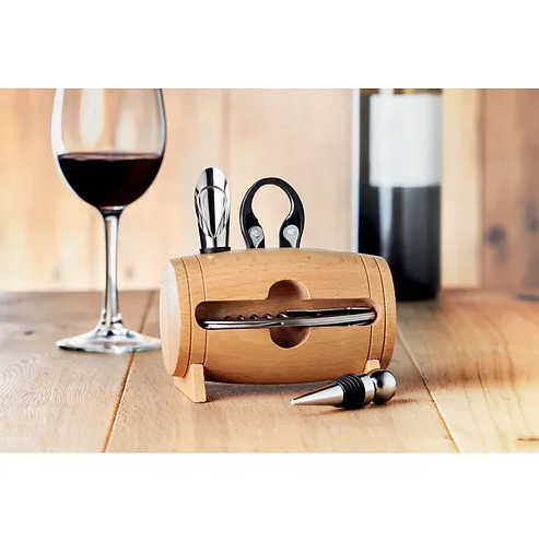 Wooden Stand with Wine Acc | Custom Merchandise | Merchandise | Customised Gifts NZ | Corporate Gifts | Promotional Products NZ | Branded merchandise NZ | Branded Merch | Personalised Merchandise | Custom Promotional Products | Promotional Merchandise