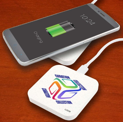 Arc Eco Square Wireless Charger | Customised Wireless Charger | Personalised Wireless Charger | Custom Portable Charger | Custom Merchandise | Merchandise | Customised Gifts NZ | Corporate Gifts | Promotional Products NZ | Branded merchandise NZ | 