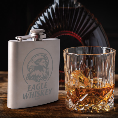 Stainless Steel Hip Flask | Custom Merchandise | Merchandise | Customised Gifts NZ | Corporate Gifts | Promotional Products NZ | Branded merchandise NZ | Branded Merch | Personalised Merchandise | Custom Promotional Products | Promotional Merchandise