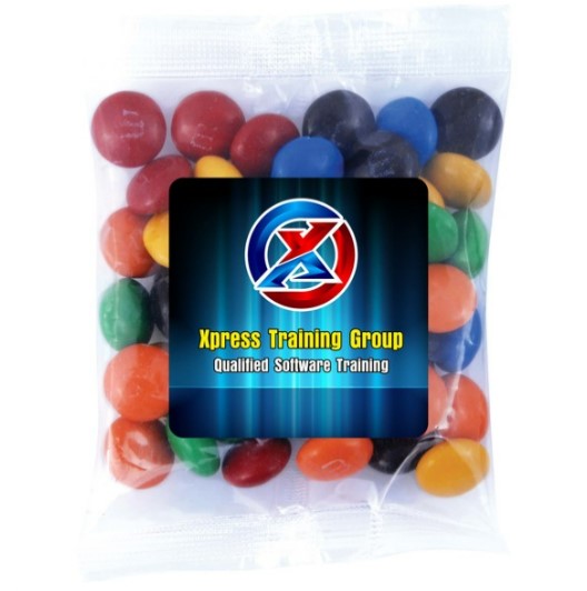 M&M's in 50 Gram Cello Bag | Confectionery Manufacturers NZ | Custom Merchandise | Merchandise | Customised Gifts NZ | Corporate Gifts | Promotional Products NZ | Branded merchandise NZ | Branded Merch | Personalised Merchandise | Custom Promotional 
