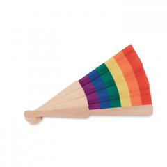 Rainbow Hand Fan