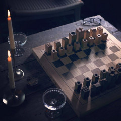 Solid Oak Chess Board - Customise